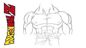 How To Draw Goku's Body - Dragon Ball Z - Youtube