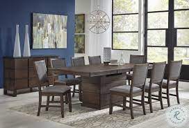 You can put in or take out a leaf on a table to make it smaller or larger. Chesney Falcon Brown Butterfly Leaf Storage Dining Room Set From A America Coleman Furniture