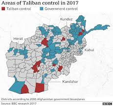A german map showing the political status of afghanistan in the fall of 1996, just after the taliban conquered kabul political status of afghanistan in october 2001, just before the u.s invasion. Mapping The Advance Of The Taliban In Afghanistan Bbc News