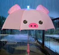 Luminous piggy umbrella 71 cm I children's safety umbrella I ...