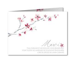 Remerciement Deces Branche Cerisier Aquarelle Carte De Remerciement Deces Carte Remerciement Carte Remerciement Condoleances