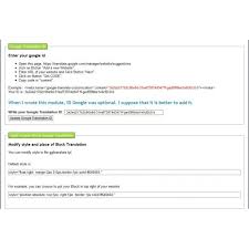 Start with a simple basic web page. Google Translation Prestashop Addons