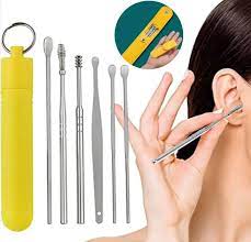 Ear Wax Cleaning Kit, 6 Pcs Ear Pick Tools, Wax Removal Kit, Ear Cleaning Tool Set, Spring Earwax Cleaner Tool Ear Wax Remover, Reusable Ear Cleaner for Children and Adult | Daraz.pk
