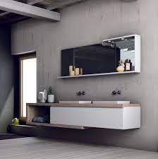 Arredo Bagno Bucaneve Con Due Lavabi Soluzione Comoda Con Molto Spazio D Appoggio E Visivamente Leggera Arredamento Bagno Bagni Sospesi Arredamento