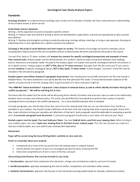 Similar to white papers, case studies use cold, hard statistics. Sociological Case Study Analysis Assignment