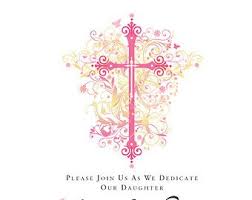 Catholic Cross Baptism Clip Art Baby Dedication Or Baby Dedication First Communion Invitations Baby Cross