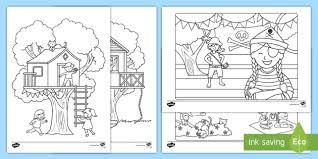 1688 mandala poster coloring page. Tree House Colouring Teacher Made