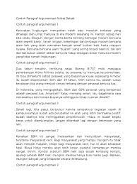 Check spelling or type a new query. Contoh Paragraf Argumentasi Akibat Sebab Pdf