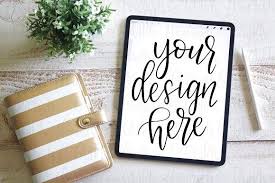 Quote Ipad Mockup With Planner Ipad Mockup Hand Lettering Create Invitations