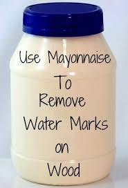 Use Mayonnaise To Remove Water Marks On Wood Cleaning Hacks Household Hacks Household Cleaning Tips