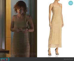 Kerry Anne S Beige Crochet Maxi Dress On Queen Of The South Crochet Maxi Maxi Dress Crochet Maxi Dress