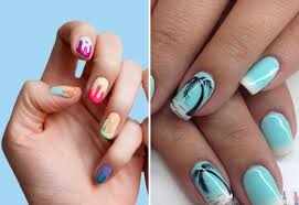Manicure burgundy with a design: Nail Design Summer Bright Ideas For Nails Of Any Shape And Length Confetissimo Women S Blog