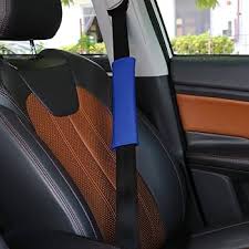 Amazon.com: X AUTOHAUX 4pcs Universal Blue Car Safety Seat Belt Pads Cover  with Soft Polyester Fiber Auto Seatbelt Shoulder Pad for More Comfortable  ...