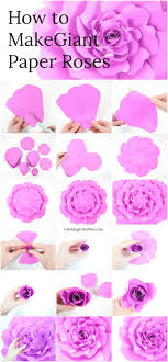 Flower template is used for creating your own customized seasonal greetings platform. Eden Style Giant Paper Rose Giant Paper Roses Paper Roses Paper Flower Template