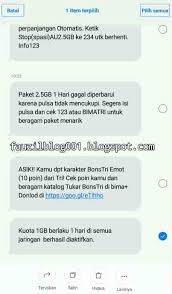 Beli terlebih dulu kartu perdana indosat sementara untuk paket freedom combo m, anda harus membeli minimal kuota 12 gb dengan harga 59 ribu. Cara Daftar Paket Tri 1gb Rp 1000 Paket Murah Kartu Terbaru Fauzil Blog 001