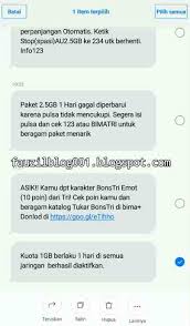 Nikmati harga termurah kuota internet indosat di kuwota beli paket data dijamin murah! Cara Daftar Paket Tri 1gb Rp 1000 Paket Murah Kartu Terbaru Fauzil Blog 001