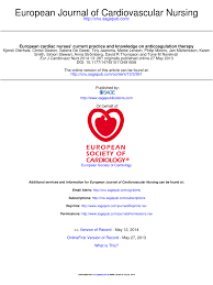 pdf european cardiac nurses current practice and knowledge