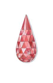 Gemstone Art Original Artwork Original Watercolor Ruby Briolette Stone Ruby Gemstone July Bir Gemstone Art Jewelry Design Drawing Jewellery Design Sketches