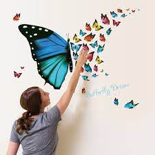 Your guests will be impressed by seeing this sticker large butterfly on your wall. Diy Large Butterfly Wall Stickers Home Decor Living Room Wall Art House Decoration Vinyl Removable Poster Decals Nordic Wall Decor