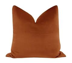 The oversized removable back pillow allows you to switch up the style. Signature Velvet Amber Pillow Cover Only Burnt Orange Etsy Orange Throw Pillows Velvet Pillows Pillow Covers