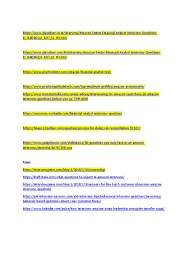Download financial analyst interview questions & answers pdf after clicking the below download financial analyst interview questions button you must have to stay for a couple of seconds to process and complete your request. Amazon Interview Question Links