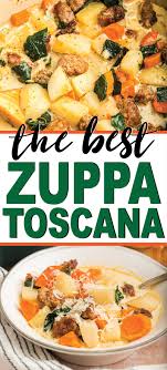 This copycat olive garden zuppa toscana recipe will be sure to please! Easy Whole30 Zuppa Toscana Copycat Recipe Play Party Plan
