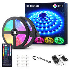 Novostella 40ft 12m Rgb Strip Lights Color Changing Gaming Lights Tiktok Lights