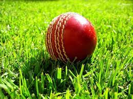 Cricket bat and ball, red cricket ball and brown wooden cricket bat. Cricket Cricket Balls Cricket Wallpapers Cricket