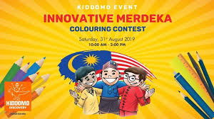 These merdeka colouring pages for children are beautiful aren't they? Kiddomo Event Innovative Merdeka Coloring Contest 31 Aug 2019