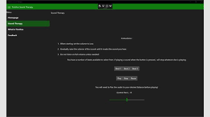After a while you will notice as you focus on the sound being played, you begin notice any phantom noises less. Get Tinnitus Sound Therapy Microsoft Store