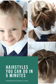 Plus, take into consideration her hair texture. 10 Easy Little Girls Hairstyles 5 Minutes Somewhat Simple