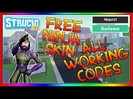 Here's the word version for how to get free skin in strucid. All Working Strucid Codes Free Ninja Skin Bergbaycolony