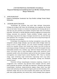 Check spelling or type a new query. Top Pdf Contoh Proposal Eksperimen Pendidikan Pe 123dok Com