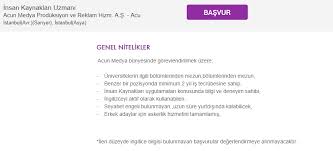 Acun medya 27 eylül 2006 tarihinde kurulmuş1, medya sektöründe hizmet veren şirket. Acun Medya Insan Kaynaklari Uzmani Ariyor Ik Magazin