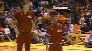 Born in turalie or gogrial, sudan, he was invited to the us after fairleigh dickinson university's coach saw him play in khartoum. Nb80 S Muggsy Bogues Manute Bol Youtube