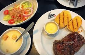 If more thickness is desired, slowly add cornstarch/water mix until desired consistency. This Is The Combo Set Including Aus Rib Eye Steam Garlic Bread Corn Soup And Spicy Tuna Salad Picture Of Santa Fe Steak Mbk Center Bangkok Tripadvisor