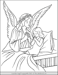 Color recognition worksheets for kids. Angels Archives The Catholic Kid Catholic Coloring Pages And Games For Children