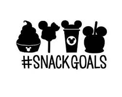 Snack Goals Svg File For Cricut And Silhouette Disney Disney Decals Disney Crafts Disney Diy
