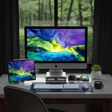 Setup Imac Ipad Pro One Pixel Unlimited Imac Desk Setup Computer Setup