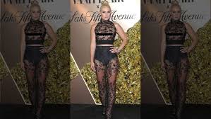 Lindsey Vonn Wears Completely See Through Outfit At Fashion Week Event Fashion Fashion Week Nice Dresses