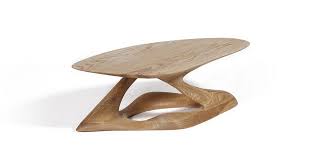 This futuristic coffee table keeps the snacks and drinks at arm's reach, allowing you to savor every little detail with zero interruptions. Organic Design Coffee Table Plie Amorph Furniture Solid Wood Ash