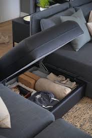 Vallentuna Modulecksofa 3 Sitzig Mit Stauraum Hillared Dunkelgrau Ikea Deutschland Stauraum Ikea Wohlfuhlzone