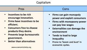 In desmond's words, slavery helped turn a poor fledgling nation into a financial colossus. the article provoked predictable wails of disapproval. Pros And Cons Of Capitalism Economics Help
