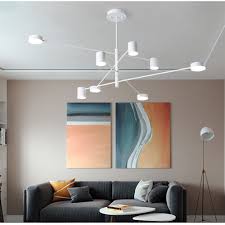 Living room is the most difficult to light up because the most different activities are carried out here. Modern Fashion Black Gold White Long Led Ceiling Suspended Chandelier Light Lamp For Hall Kitchen Living Room Loft Bedroom Chandeliers Aliexpress