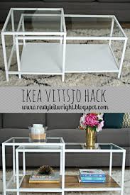 Ikea Vittsjo Hack Nesting Table Wood Stain Coffee Table Glamour Living Room Perfect Living Room Home Decor