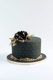 Get display cards at zazzle! Single Tier Black And Gold Wedding Or Elegant Birthday Cake With Black Sugar Peony Blackca Elegant Birthday Cakes Tiered Cakes Birthday Chocolate Lovers Cake
