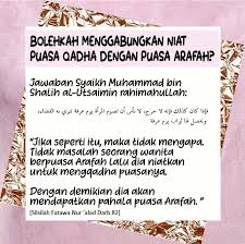 Menurut ustadz abdul somad, menggabungkan utang puasa dengan puasa syawal boleh dilakukan, namun niatnya tetap mengganti utang puasa. Niat Puasa Bayar Hutang Puasa Direktori
