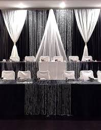 Black And White Backdrops For Events Black And White Backdrop With Hanging Crystals White Backdrop Hanging Crystals Wedding Backdrop