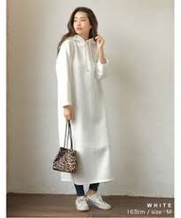re edit リエディ の 裏起毛ロングパーカーワンピース ワンピース wear ロングパーカー パーカーワンピース リエディ