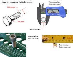 Metric threads are measured by the diameter of the threaded portion and by how far apart the threads are. How To Measure A Bolt Ricks Free Auto Repair Advice Ricks Free Auto Repair Advice Automotive Repair Tips And How To